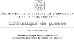 20141219 CommuniquéSénat