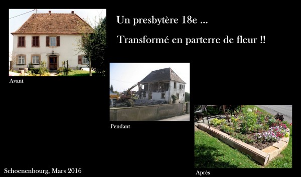 schoenenbourg presbytère avant pendant après